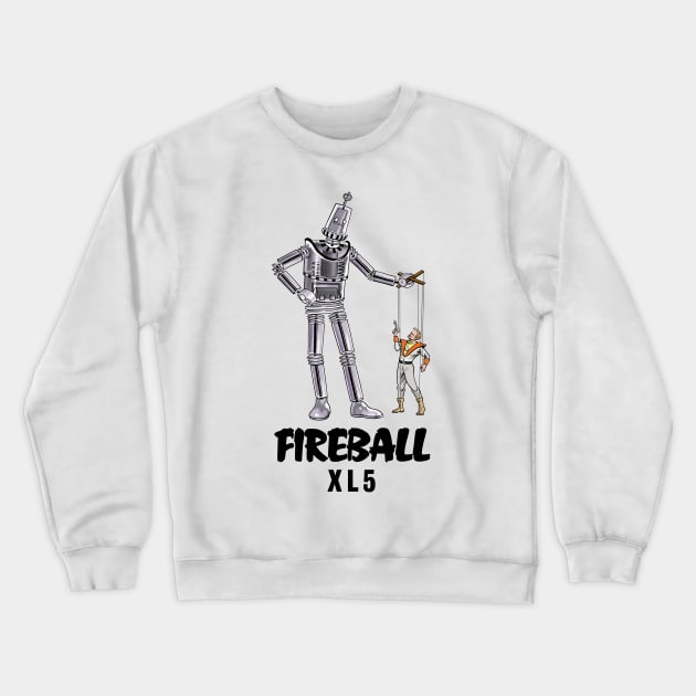 Robert the Robot from 'Fireball XL5' Crewneck Sweatshirt by RichardFarrell